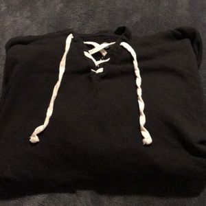 Black crop long sleeve